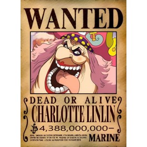 Placa Decorativa WANTED Charlotte LinLIn One Piece Mod.15